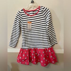 Gymboree Cotton Long Sleeves Stripes Girls Dress .